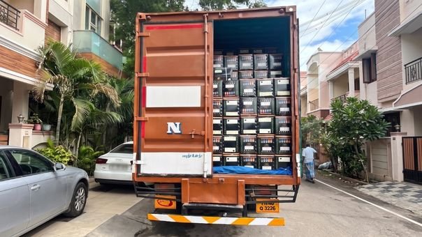 Shahana cardamom cartons ready for container loading